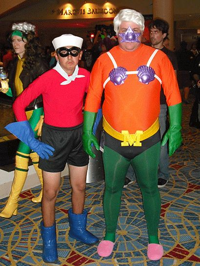 Barnacle Boy Costume, Mermaid Man Costume, Mermaid Man And Barnacle Boy, Mermaid Man And Barnacle, Barnacle Boy, Spongebob Costume, Mermaid Boy, Best Costume Ever, Halloween Duos