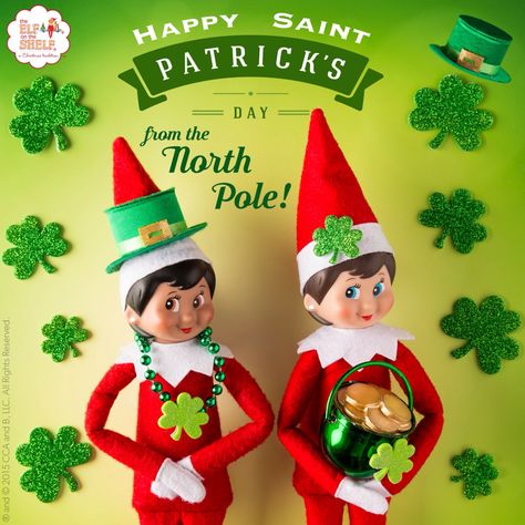 Happy st pats Elf Printables, Kindness Elves, Shelf Elf, Elf Kit, Elf Magic, Elf Props, The Elf On The Shelf, Elf Fun, Christmas Elves