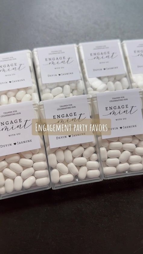 Engagement Party Favors Diy, Jasmine Nguyen, Mint Party, Engagement Party Diy, Engagement Party Favors, Engagement Favors, Diy Party Favors, Moody Wedding, Diy Wedding Favors