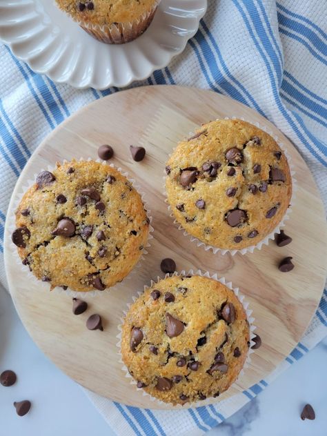 Jumbo Chocolate Chip Muffins, Almond Butter Chocolate Chip Cookies, Almond Butter Chocolate, Jumbo Muffins, Mini Pumpkin Pies, Easter Breakfast, Baking Muffins, Thumbprint Cookies, Chocolate Chip Muffins