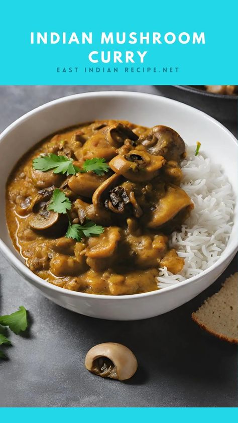 Mouthwatering Indian Mushroom Curry (Vegan) - East Indian Recipes  ||  Take a leap into the vibrant world of Indian cuisine with a mouthwatering mushroom curry that will awaken your taste buds and reignite your passion for plant-based cooking. This tantalizing vegan dish offers not only an explosion of rich flavors but also a multitude of health benefits. By incorporating this simple and delicious recipe, you can infuse your meals with the East Indian Recipes, Indian Mushroom, Mushroom Curry, Comfort Casseroles, Take A Leap, Vegan Mushroom, Baking Decorating, Cooking For A Crowd, Family Dinner Recipes