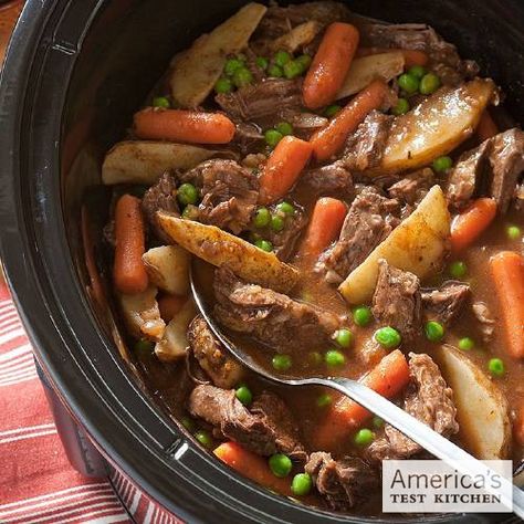 Slow Cooking the America's Test Kitchen Way: Bachelor Beef Stew - Zulkey.com Test Kitchen Recipes, American Test Kitchen, Cooks Country Recipes, Country Recipes, America's Test Kitchen Recipes, Slow Cooker Beef Stew, Beef Stew Recipe, America's Test Kitchen, Rainy Night