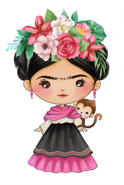 ® Gifs y Fondos Paz enla Tormenta ®: IMÁGENES Y GIFS DE FRIDA KAHLO فريدا كاهلو, Frida Kahlo Drawing, Frida Kahlo Cartoon, Mexican Artwork, Frida Kahlo Portraits, Mexican Doll, Frida Art, Idee Cricut, Frida Kahlo Art