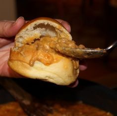 Beef Pistolettes – Filled French Rolls – aka Creole Stuffed Bread or Stuffed Beignets | RealCajunRecipes.com: The #1 Cajun recipe website in the world. Stuffed Beignets, Pistolettes Recipe, French Rolls, Tartiflette Recipe, Deep Fried Turkey, Cajun Dishes, Fried Turkey, Freezer Cooking, Cajun Recipes