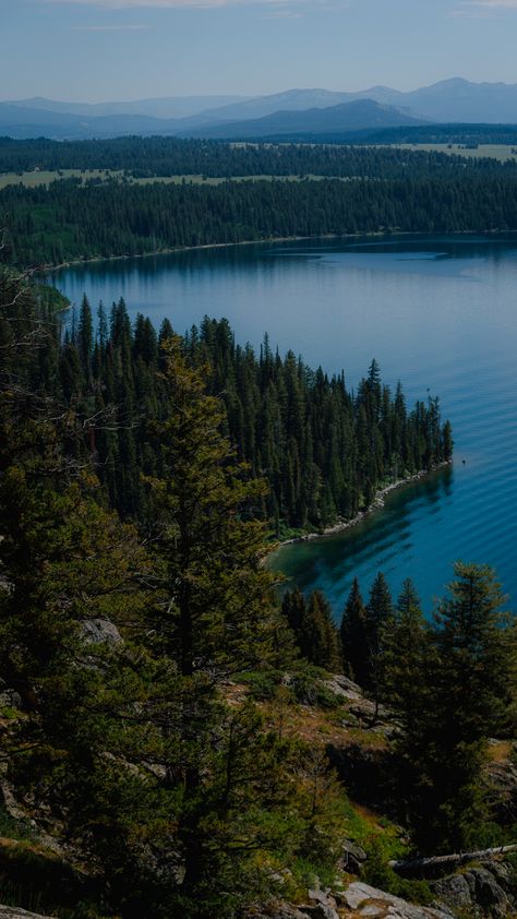 Views of Jenny Lake up above from Inspiration Point. Jenny Lake, Wyoming, Beautiful Nature, National Park, National Parks, Lake, Wallpapers, Photography, Nature