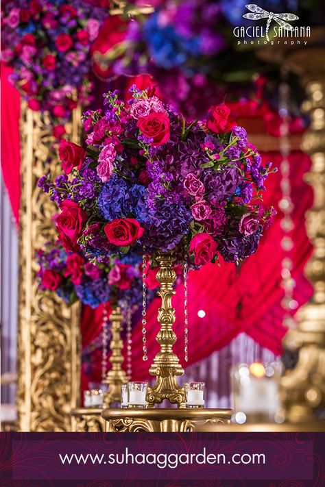 Flower Aisle Decor, Aisle Floral Arrangements, South Asian Wedding Decor, Weeding Themes, Flower Aisle, Magenta Wedding, Dream Wedding Reception, Hot Pink Weddings, Luxury Wedding Decor