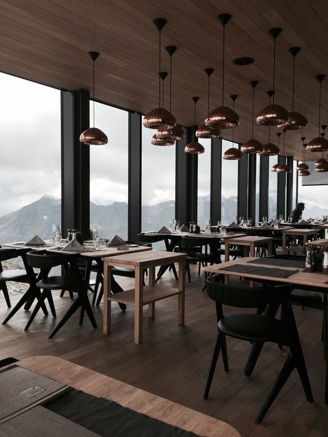 Lake Restaurant, Mountain Restaurant, Alpine Architecture, Forest Restaurant, Glass Restaurant, Lodge Design, Lodge House, Modern Lodge, Luxury Modern Homes