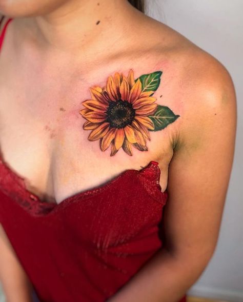 Sunflower Tattoo Sleeve, Sunflower Tattoo Shoulder, Stone Tattoo, Shape Tattoo, Muster Tattoos, Butterfly Tattoos, Sunflower Tattoos, Sunflower Tattoo Design, Sunflower Tattoo