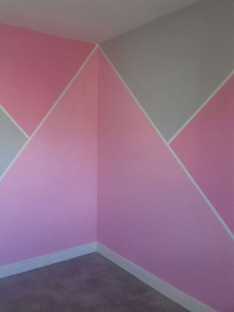 Wall panels designing Girls Room Paint Ideas Accent Walls, Wall Paint Designs Bedroom, Girls Bedroom Wall Color, Bedroom Paint Color Inspiration, Bedroom Paint Design, Kids Bedroom Paint, Room Paint Designs, Girls Bedroom Paint, Girls Room Paint