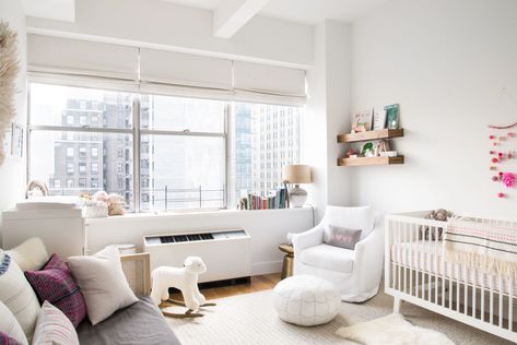 Designing a Chic NYC Apartment with Room for Baby in under 9 months Apartment Nursery, Baby Nursery Closet, Travel Inspired Decor, Nyc Baby, Kid Rooms, Boy’s Room, New York City Apartment, New York Apartment, Due Date