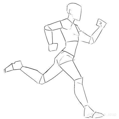 Running Figure Reference, Gay Reference, Mellon Soup, Body Bases, Concept Art Character Design, Running Pose, Drawing Anatomy, Drawing Bases, Arte Aesthetic