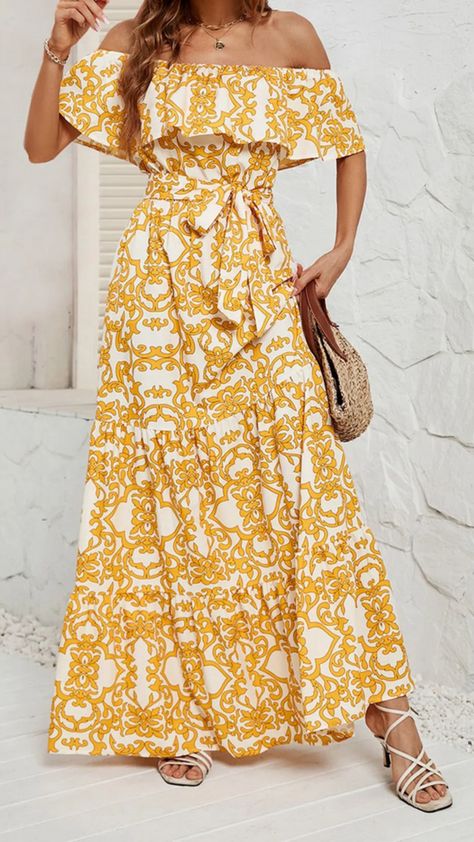 I saw this stunning Summer Vacation Maxi Dress, and my heart skipped a beat! The off-shoulder design with those cute short sleeves is perfect for soaking up the sun. The floral print and ruffle edges give it such a fresh vibe. I can't help but imagine wearing it on a beach walk or at a summer party!

What do you think of this dreamy dress? Let me know in the comments!

#MaxiDress #SummerFashion #FloralPrint #OOTD #FashionInspo 🌸💖🌞 Vacation Maxi Dress, Dreamy Dress, Beach Walk, Cute Shorts, Shoulder Design, Long Dresses, Floral Maxi, Summer Party, Floral Maxi Dress