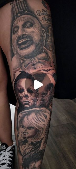 turbo_ink on Instagram: "HORROR LEG SLEEVE" Horror Leg Sleeve Tattoo, Horror Tattoo Sleeve, Horror Sleeve Tattoo, Horror Leg Sleeve, Horror Sleeve, Leg Sleeve Tattoo, Horror Tattoo, Leg Sleeve, Leg Sleeves