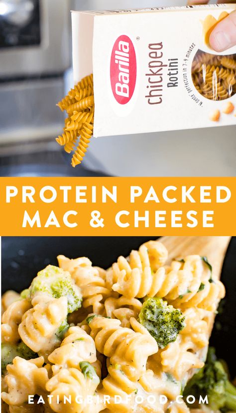 It's here! A healthy mac and cheese recipe that is packed with protein, broccoli and spinach. Perfect as a full meal and a sneaky way to get your kids to eat more veggies. #protein #macandcheese #glutenfree #healthy #eatingbirdfood Healthy Mac And Cheese Recipe, Healthy Mac N Cheese Recipe, Healthy Mac And Cheese, Mac And Cheese Healthy, Healthy Mac N Cheese, Eat More Veggies, Protein Pasta, More Veggies, Healthy Pasta