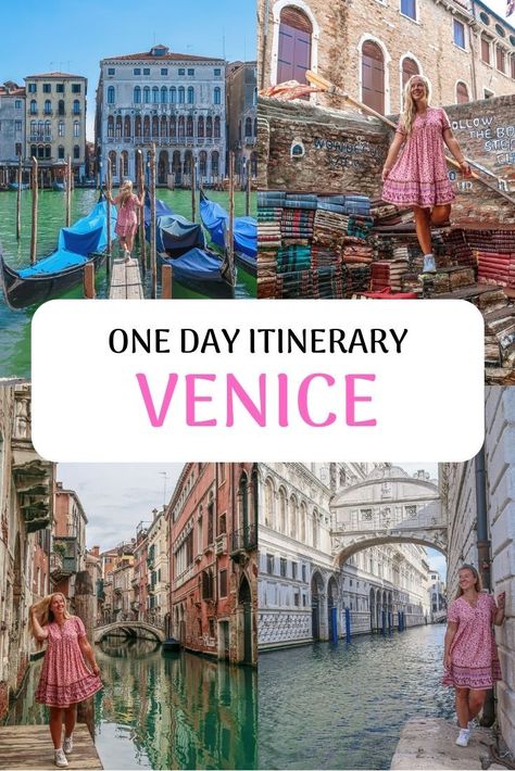 Venice In One Day, Venice In A Day, Venice Attractions, Venice Travel Guide, Venice Map, Italy Trip Planning, Milan Travel, Walking Map, European Cruises