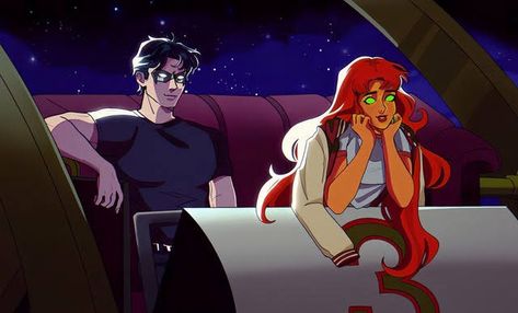 Robin X Starfire Comic, Dickkori Fanart, Nightwing X Starfire Fanart, Star Fire And Robin Fanart, Starfire And Nightwing Fan Art, Robin X Starfire Matching Icons, Night Wing X Starfire, Nightwing And Starfire Matching Icons, Nightwing And Starfire Fanart