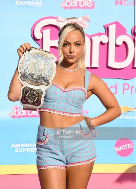 Barbie Movie Premiere, Olivia Morgan, Tessa Blanchard, Boxing Clothes, The Barbie Movie, Women Wrestlers, Stephanie Mcmahon, Liv Morgan, Katie Cassidy