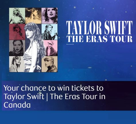 🎉Contest ALERT🎉    Win tickets to Taylor Swift The Eras Tour, includes flights and hotel   here 👉👉   https://www.contestscoop.com/avion-rewards-contest/     Good luck!~ 🍀   #contestscoop #CAN🇨🇦 #sweepstake #giveaway #canadacontest #canadiangiveaway   see more at  👉 ContestScoop .com Eras Tour Giveaway, Taylor Swift Eras Tour Tickets, Taylor Swift Tickets, Cash Gift Card, Online Contest, Win Cash Prizes, Win Tickets, Online Sweepstakes, Taylor Swift The Eras Tour