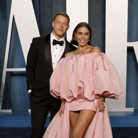 Olivia Culpo and Christian McCaffrey Are Engaged Custom Diamond Engagement Rings, Sports Illustrated Models, Third Anniversary, Christian Mccaffrey, The Proposal, Engagement Celebration, Olivia Culpo, Celebrity Engagement Rings, Got Engaged