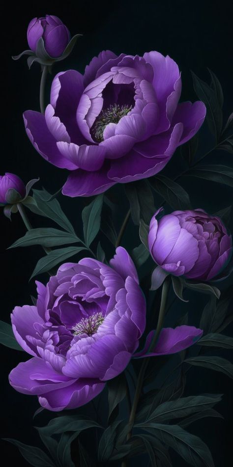 Peonies Wallpaper Iphone, Violet Background, Purple Flowers Wallpaper, Peony Wallpaper, Purple Peonies, Original Iphone Wallpaper, Flowery Wallpaper, Iphone Wallpaper Hd Nature, Floral Wallpaper Phone