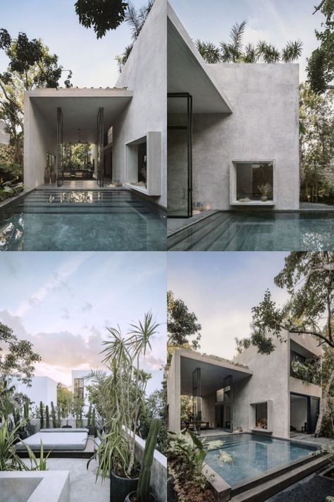 Ludwig Godefroy, Rory Gardiner, Bali Villa, Archi Design, Concrete House, Indoor Swimming, Architecture Photo, Villa Design, Design Case