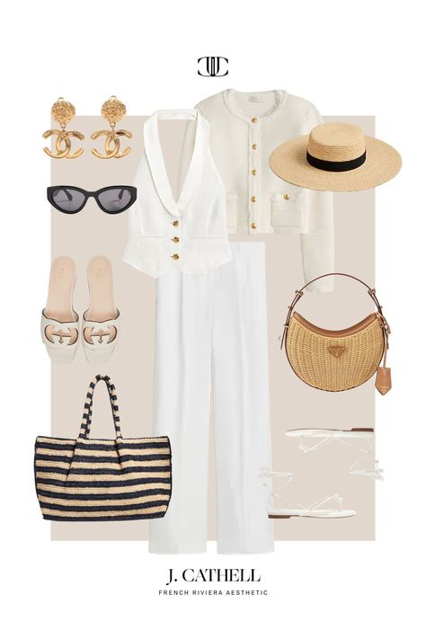 What to Wear in the South of France - J. Cathell Casual Date Night Outfit Summer, Dinner Outfits Summer, Riviera Fashion, J Cathell, French Riviera Style, France Summer, Comfy Summer Outfits, France Outfits, Date Night Outfit Summer