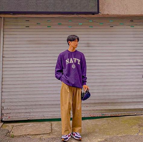 Purple Jacket Outfit, Purple Streetwear, Outfits Hombre, Purple Jacket, Purple Guy, Mens Streetwear, Fitness Inspo, Jacket Outfits, Boy Fashion