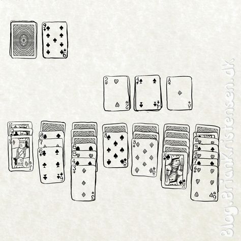 How to draw a Solitaire card deck How To Draw Playing Cards, Deck Of Cards Sketch, Deck Cards Tattoo, Pack Of Cards Tattoo, Card Deck Drawing, Deck Of Cards Illustration, Playing Card Sketch, Deck Of Card Drawing, House Of Cards Tattoo