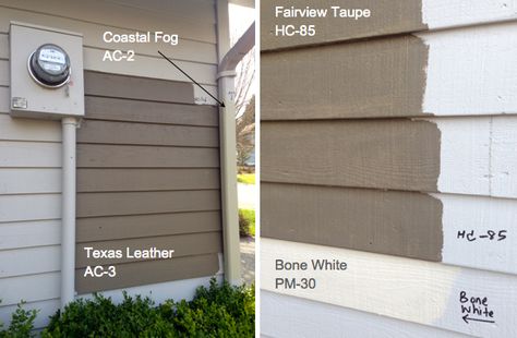 Benjamin Moore texas leather AC-3 Fairview Taupe Benjamin Moore Exterior, Benjamin Moore Fairview Taupe, Fairview Taupe Benjamin Moore, Brown Exterior Paint Colors For House, Taupe Exterior House Colors, Brown Exterior House, Brown Exterior Paint, Fairview Taupe, Brown Exterior House Colors