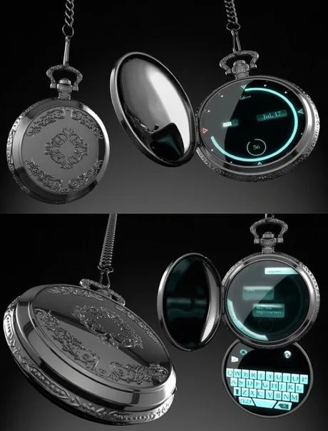 Digital Pocket Watch, Old Pocket Watches, Diy Gifts For Men, Gadgets Technology Awesome, Magical Jewelry, Gadgets And Gizmos, Futuristic Technology, Technology Gadgets, Cool Inventions