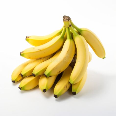 Bunch of bananas isolated on a white background stock image White Background, Stock Illustration, Stock Images