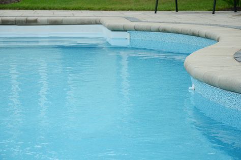 Crystal Liner Water Colour - Light Blue Latham Poolside Pergola, Pool Liners Inground, River Ideas, Latham Pool, Swimming Pool Liners, Pool Paint, Above Ground Pool Liners, Outside Pool, Vinyl Pool