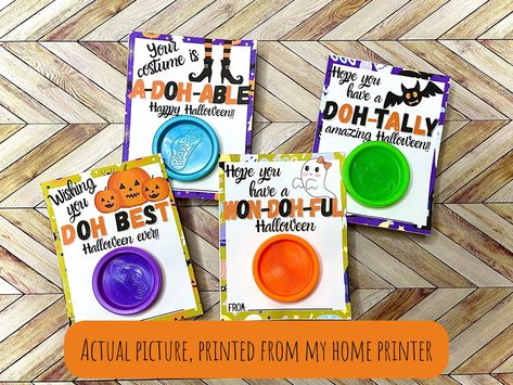 Excited to share the latest addition to my #etsy shop: Halloween PlayDoh gift Non candy, Halloween class favors, Printable Halloween Cards, Play-doh Halloween, Non-candy class party download https://etsy.me/3SZkIPw #halloween #cardmakingstationery #halloweenplaydoh #no Halloween Playdoh, Halloween Classroom Treats, Valentines For Daughter, Halloween Favor, Class Valentines, Halloween Classroom, Classroom Treats, Printable Gift Cards, Candy Halloween