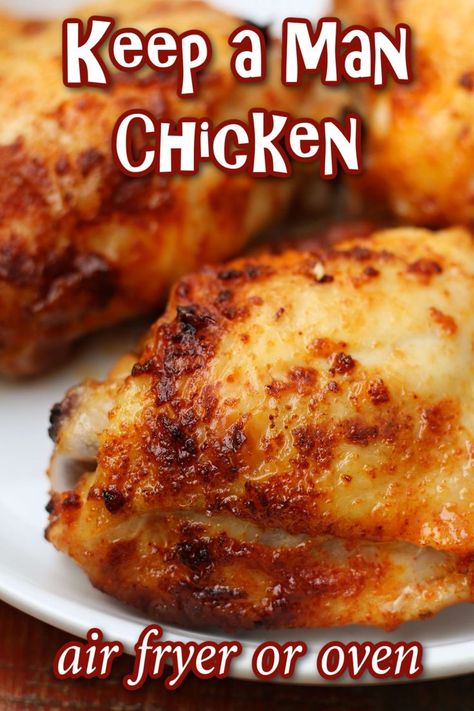 Keep a Man Chicken (AKA buttermilk paprika fried chicken) is so juicy, flavorful and tender. Make this for your man or your woman and win their hearts forever! Chicken Air Fryer, Chicken Tenderloin Recipes, Buttermilk Chicken, Tenderloin Recipes, Air Fryer Dinner Recipes, Baked Chicken Breast, Air Fryer Chicken, Cooking Prep, Slow Cooking