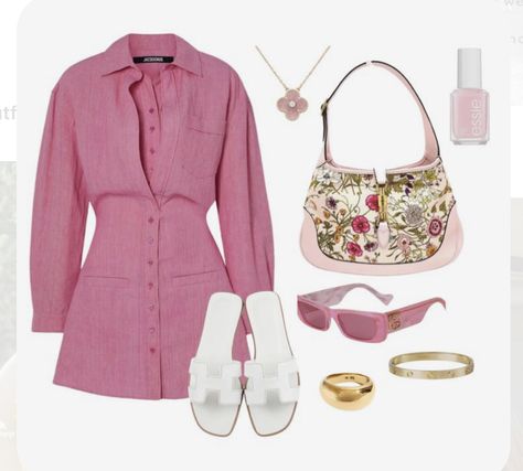 Elegantes Outfit Frau, Mode Grunge, Mode Ootd, Elegantes Outfit, Mode Inspo, Looks Chic, Summer Fashion Outfits, Pink Outfit, Lookbook Outfits