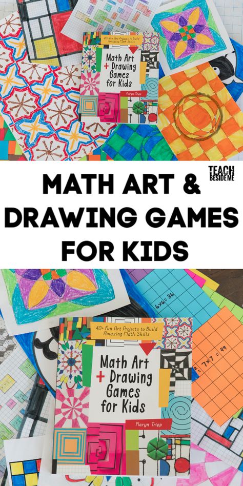 Maths And Art, Math Art Projects For Kids, Maths Art, Math Art Activities, Kids Math Activities, Maths In Nature, Math Camp, Math Art Projects, Drawing Games For Kids