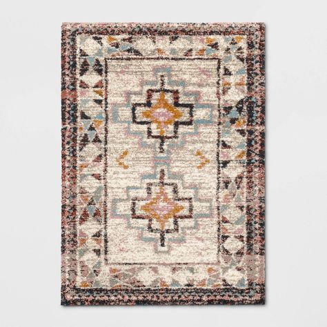 5'X7' Indoor/Outdoor Geometric Shag Woven Area Rug - Opalhouse, Multicolored Chic Area Rug, High Pile Rug, Woven Area Rug, Area Rug Decor, Boho Geometric, Mosaic Designs, The Design Files, Perfect Rug, Distressed Rugs