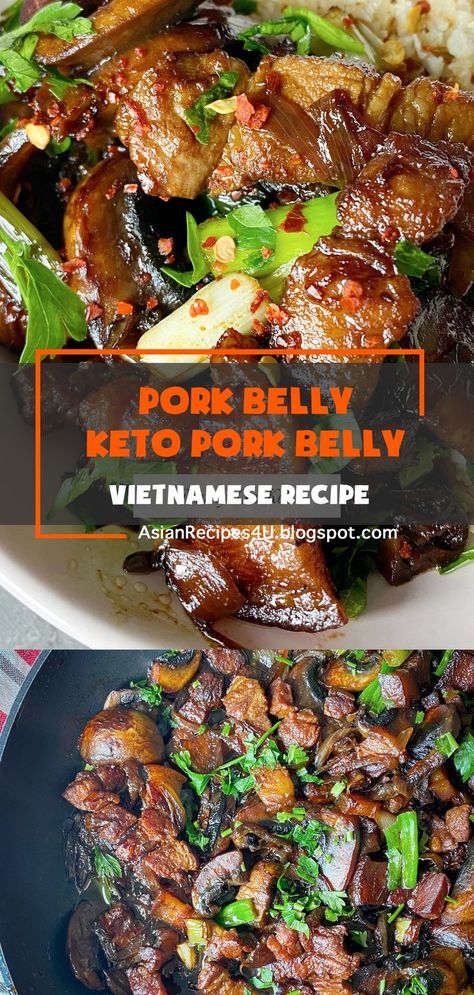 Vietnamese pork belly – keto pork belly recipe is delicious, sticky caramelized, one of the best keto pork belly strips recipes! #Vietnamese #Recipes #Pork Pork Belly Strips Recipes, Vietnamese Pork Belly, Keto Pork Belly, Asian Pork Belly Recipes, Asian Pork Belly, Recipes Vietnamese, Pork Belly Strips, Keto Pork, Vietnamese Pork