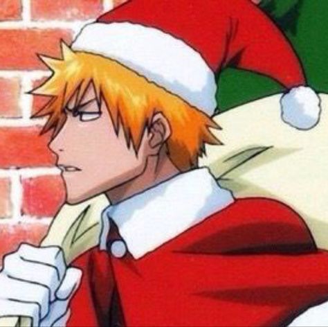 Christmas Anime Pfp Aesthetic, Christmas Anime Matching Pfp, Christmas Matching Icons, Cute Sketchbooks, Goth Anime, Christmas Pfp, Duos Icons, Anime Christmas, Bleach Characters