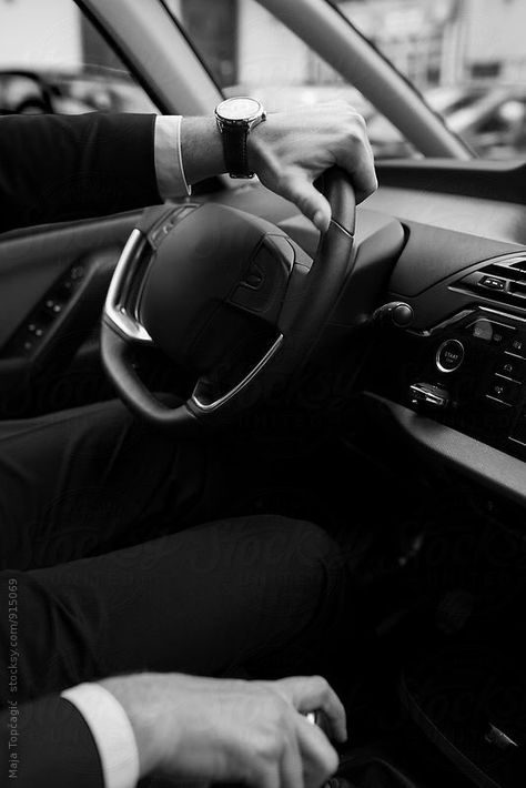 Business man in a suit driving a car by Maja Topčagić Mens Business Aesthetic, Successful Business Man Aesthetic, Men Working Aesthetic, Man In Car Aesthetic, Man Driving Aesthetic, Rich Business Man Aesthetic, Business Man Aesthetic Dark, Boss Man Aesthetic, Men Driving Aesthetic