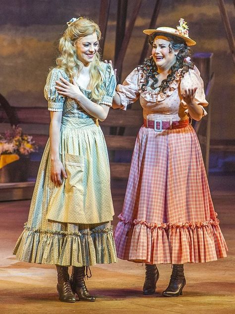 Oklahoma The Musical Costumes, Oklahoma Musical Costumes, Oklahoma Costumes, Rodeo Hair, Theater Fashion, Oklahoma Musical, Theater Dress, Oklahoma Fashion, Musical Outfits