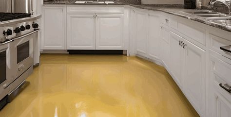 In recent years, epoxy flooring has gained significant popularity in residential and commercial spaces alike. Known for its durability, aesthetic appeal, and easy maintenance, epoxy flooring is often considered for various parts of a home, including kitchens. But are epoxy floors good for kitchens? Epoxy Floors In Home, Brick Floor Kitchen, Epoxy Floor Paint, Sponge City, Kitchen Flooring Options, Simple Cleaning Routine, Epoxy Floors, Road Markings, Epoxy Flooring