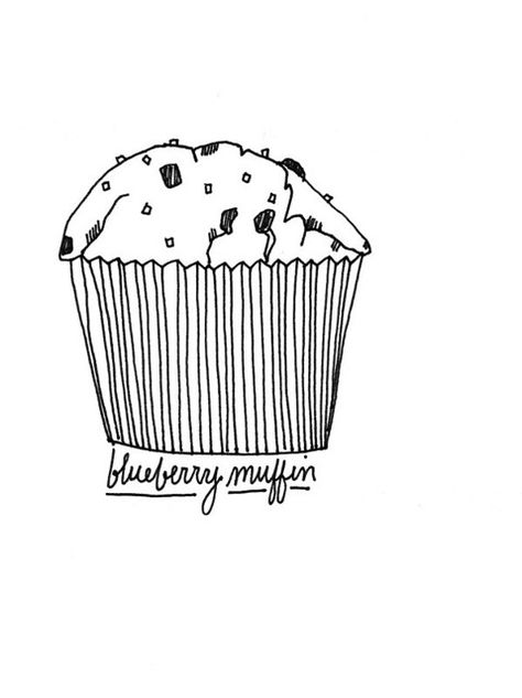 050507: Blueberry Muffin | Kate Bingaman-Burt | Flickr Muffin Doodle, Muffin Tattoo, Muffin Drawing, Muffin Illustration, Pie Drawing, Blueberry Muffin, Girl Guides, Blue Berry Muffins, Beignets