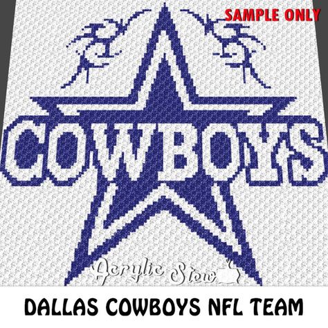 Dallas Cowboys NFL Team Star (sc tss c2c) | Craftsy Dallas Cowboys Crafts, Cross Stitch Graph, Cowboy Crochet, C2c Patterns, Crochet Graphgan, Football Team Logo, Cowboys Nfl, Graph Crochet, Color Graphing