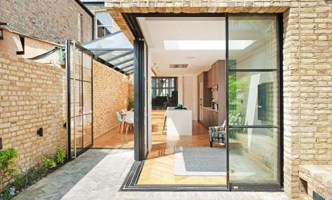 Maxlight | Specialists in all types of Sliding Doors - Maxlight Aluminium Windows And Doors, Glass Extension, Corner Window, Modern Extension, Sliding Door Systems, House London, House Extension Design, The Modern House, Kitchen Extension