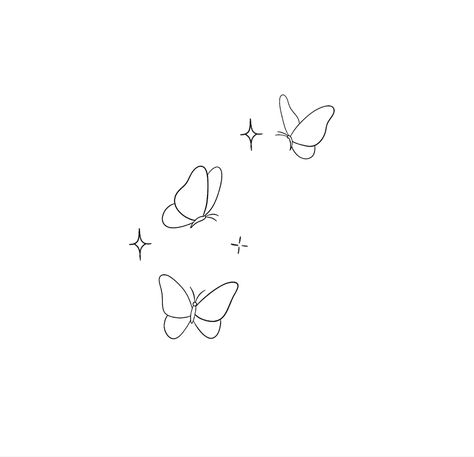 Basic Linework Tattoo, Tatu Ideas, Friday Tattoo, Simple Butterfly Tattoo, Maching Tattoos, Butterfly Tattoos On Arm, Cute Simple Tattoos, Small Girly Tattoos, Small Butterfly Tattoo