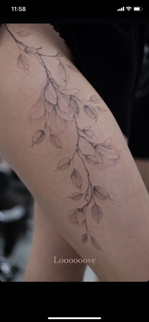 Magnolia Tattoo Thigh, Magnolia Hip Tattoo, Waist Tattoos For Women Side, Magnolia Tattoo Design, Aaa Tattoo, Bloom Tattoo, Magnolia Tattoo, Waist Tattoos, Special Tattoos