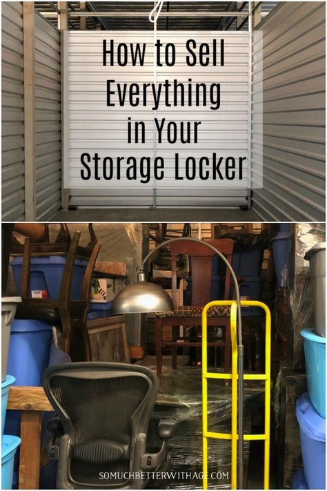 How to Sell Everything in Your Storage Unit - So Much Better With Age Buying Storage Units, How To Organize A Storage Unit, Storage Unit Organization Ideas, Storage Unit Organization, Storage Office, Storage Locker, Family Board, Sell Your Stuff, Bedroom Bliss