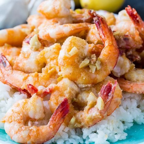 Hawaiian Garlic Shrimp Hawaiian Garlic Shrimp, Spicy Southern Kitchen, Chicken Spaghetti Casserole, Olive Recipes, Cheese Wrap, Southern Kitchen, Frozen Shrimp, Garlic Shrimp, Cauliflower Recipes