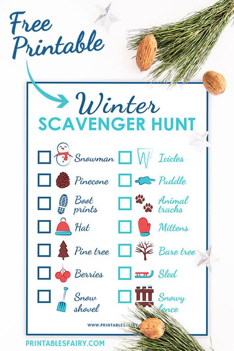 Winter Break Camp Themes, Winter Group Activities For Kids, Winter Scavenger Hunt Outdoor, Outdoor Winter Scavenger Hunt For Kids, Winter Kids Activities Indoor, Winter Scavenger Hunt For Kids Indoor, Winter Outside Activities For Kids, Inside Scavenger Hunt For Kids, Mountain Activities For Kids